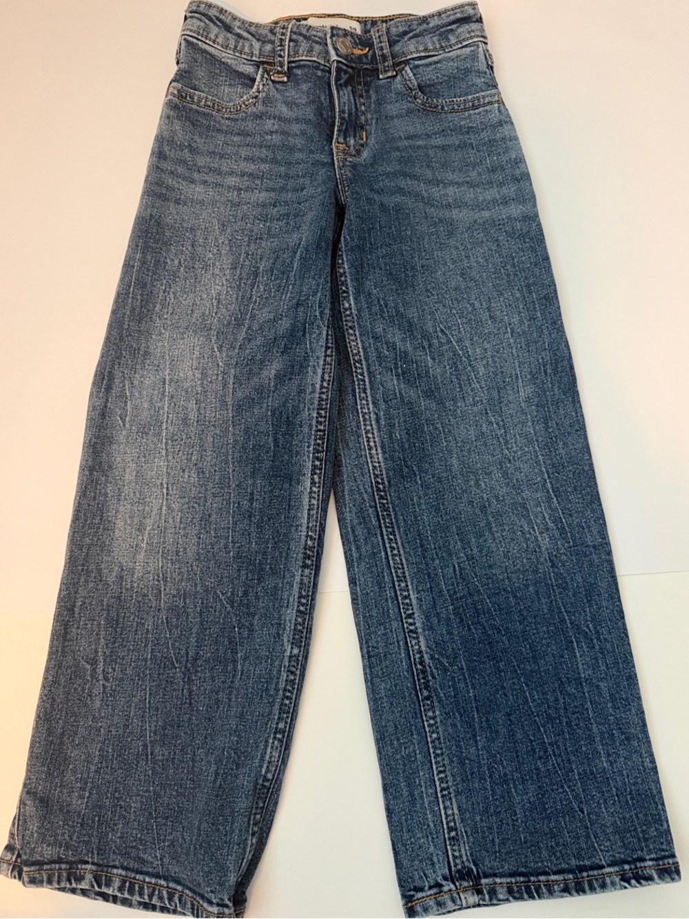 abercrombie kids Wide-Leg Jeans - Blue Wash